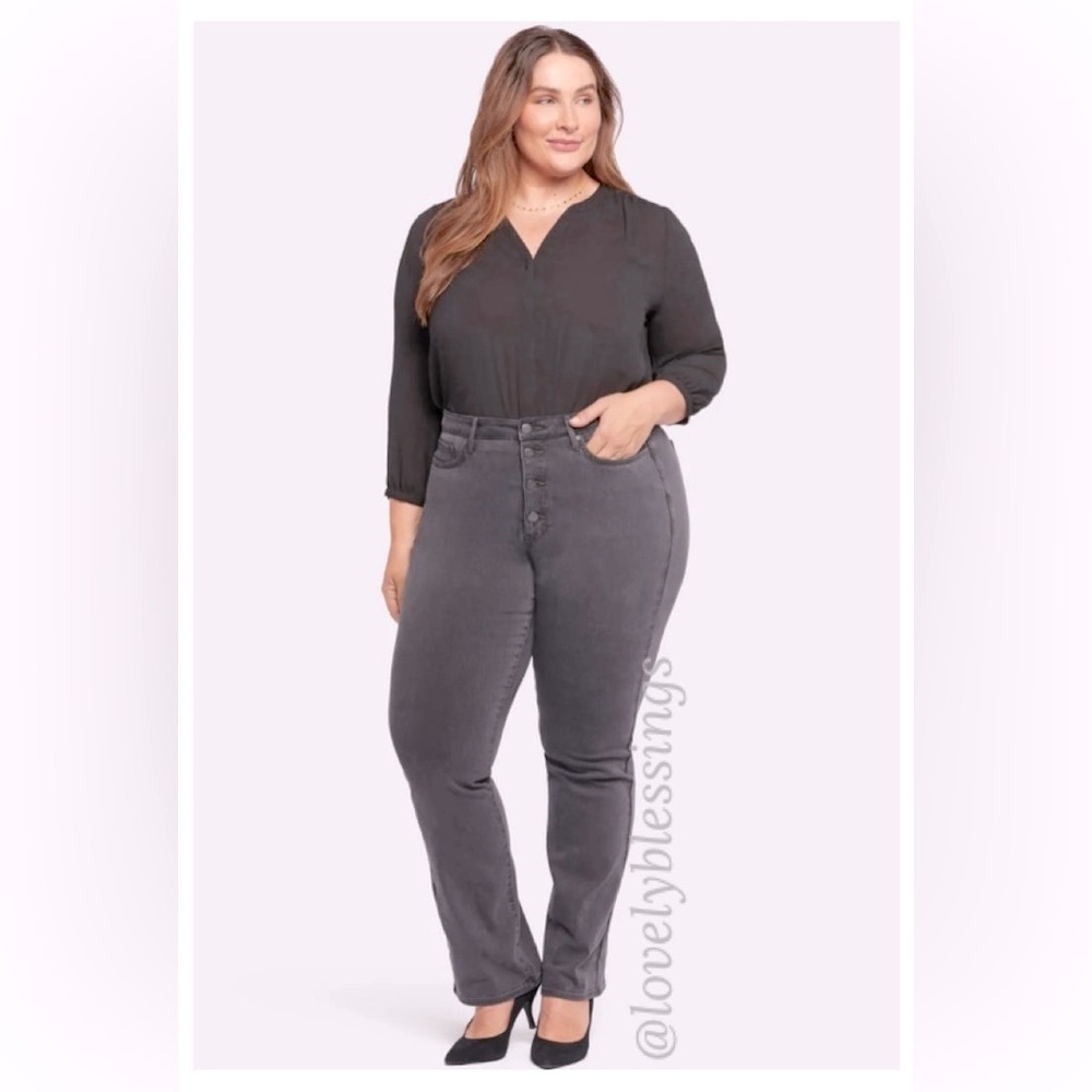 Gray Jeans Plus Size 18W Womens
